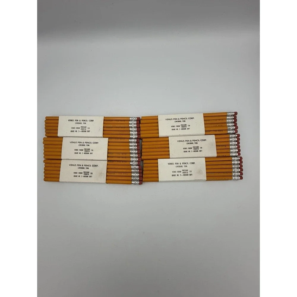 Vintage Venus Forum 739 No 2 Pencils NOS Lot Of 72 w/ Sleeves Lewisburg TN